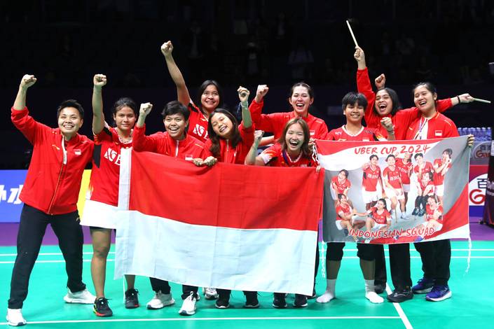 Skuad Indonesia pada Piala Uber 2024 (Humas PP PBSI) Skuad Indonesia pada Piala Uber 2024 (Humas PP PBSI)