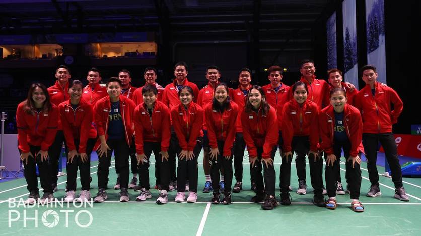Tim dari Indonesia berfoto bersama (Foto: Badminton Photo/Raphael Sachetat) Tim dari Indonesia berfoto bersama (Foto: Badminton Photo/Raphael Sachetat)