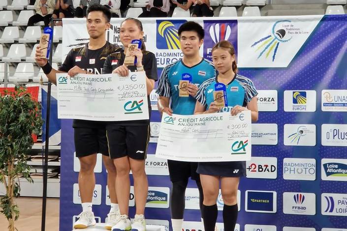 Amri Syahnawi/Winny Oktavina Kandow & Ratchapol Makkasasithorn/Jhenicha Sudjaipraparat (Akun Instagram Nantes IC) Amri Syahnawi/Winny Oktavina Kandow & Ratchapol Makkasasithorn/Jhenicha Sudjaipraparat (Akun Instagram Nantes IC)