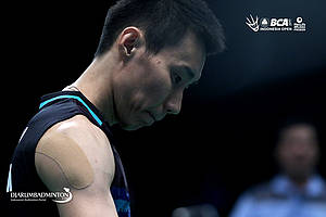 Ekspresi Lee Chong Wei (Malaysia).