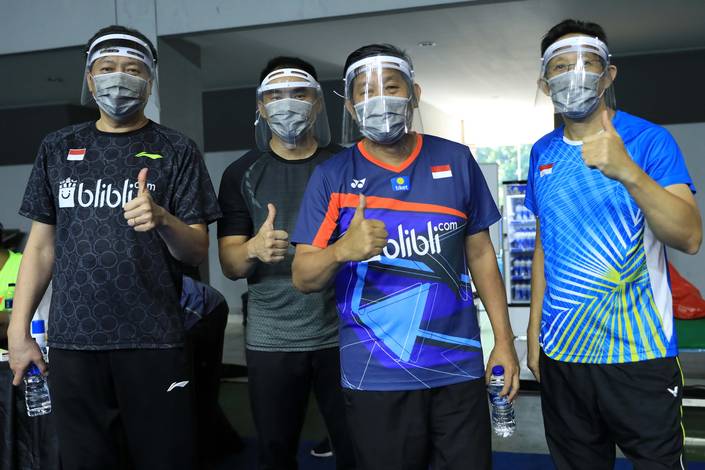 Para pelatih ganda putra Indonesia. Para pelatih ganda putra Indonesia.