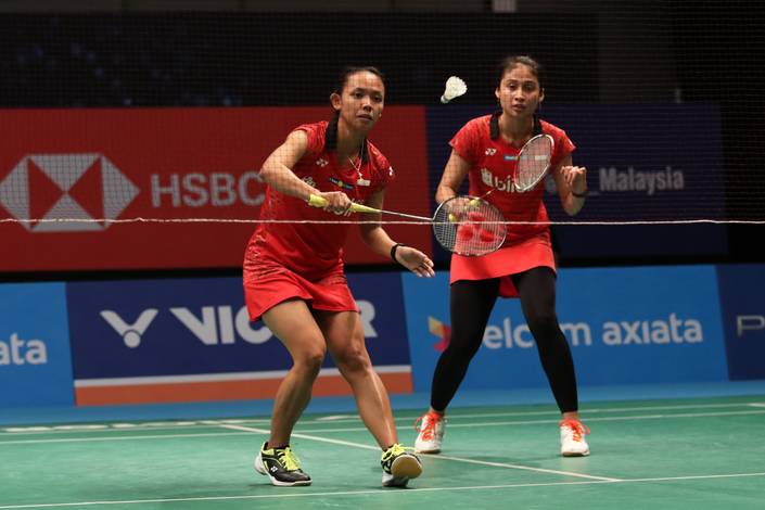 Rizki Amelia Pradipta/Della Destiara Haris. (Foto: PBSI)