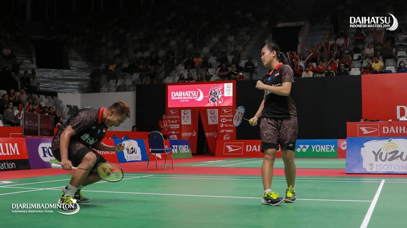 Selebrasi kemenangan Rehan Naufal Kusharjanto/Siti Fadia Silva Ramadhanti. Selebrasi kemenangan Rehan Naufal Kusharjanto/Siti Fadia Silva Ramadhanti.