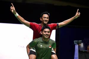 Alwi Farhan & Moh. Zaki Ubaidillah (Humas PP PBSI)