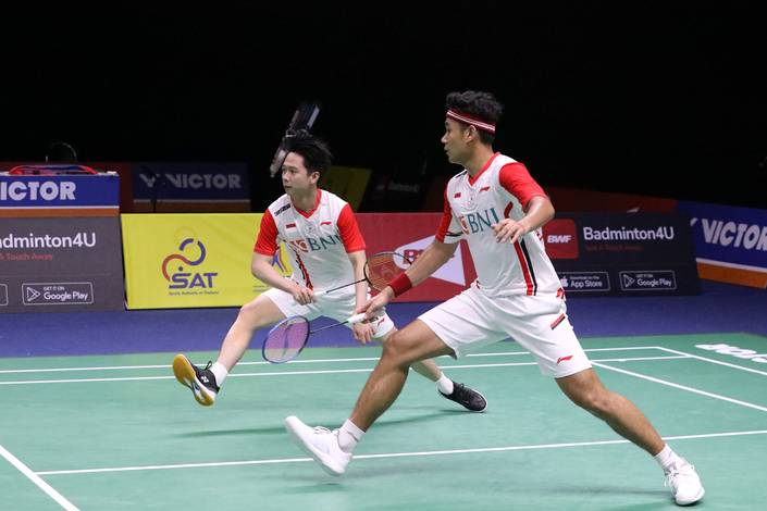 Kevin Sanjaya Sukamuljo & Bagas Maulana (Humas PP PBSI) Kevin Sanjaya Sukamuljo & Bagas Maulana (Humas PP PBSI)