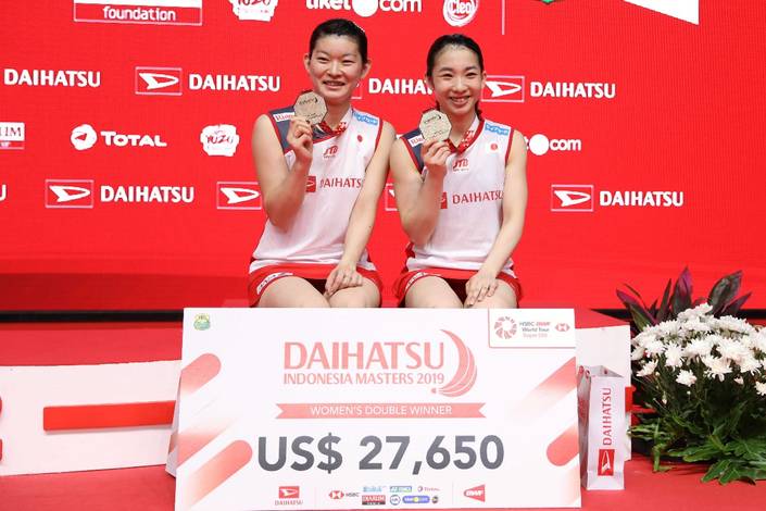 Misaki Matsutomo/Ayaka Takahashi keluar sebagai juara ganda putri Daihatsu Indonesia Masters 2019 BWF World Tour Super 500. Misaki Matsutomo/Ayaka Takahashi keluar sebagai juara ganda putri Daihatsu Indonesia Masters 2019 BWF World Tour Super 500.