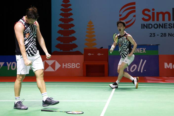 Marcus Fernaldi Gideon & Kevin Sanjaya Sukamuljo (Humas PP PBSI) Marcus Fernaldi Gideon & Kevin Sanjaya Sukamuljo (Humas PP PBSI)