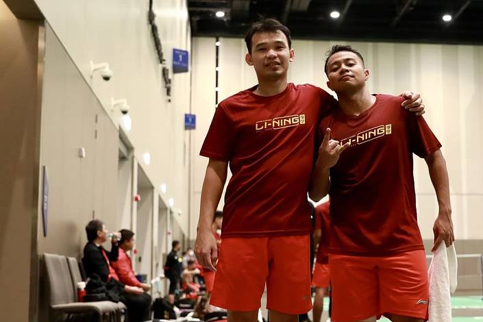 Rinov Rivaldy & Rehan Naufal Kusharjanto (Humas PP PBSI) Rinov Rivaldy & Rehan Naufal Kusharjanto (Humas PP PBSI)