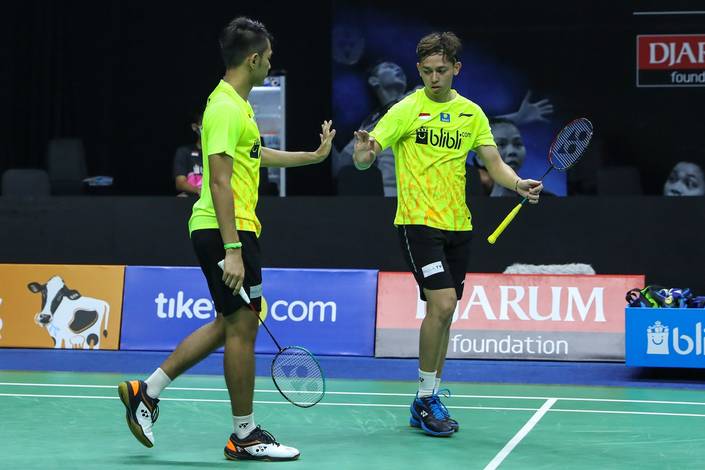 Fajar Alfian/Muhammad Rian Ardianto (tim Rajawali) tidak terkalahkan sepanjang Mola TV PBSI Thomas & Uber Cup Simulation 2020. Fajar Alfian/Muhammad Rian Ardianto (tim Rajawali) tidak terkalahkan sepanjang Mola TV PBSI Thomas & Uber Cup Simulation 2020.