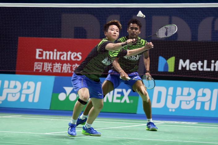 Tontowi Ahmad/Liliyana Natsir Pada Babak Semifinal Dubai World Superseries Finals 2017. (Foto: PBSI)