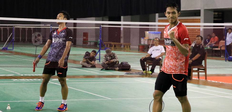 Jonatan Menang Atas Anthony di Simulasi Piala Sudirman 2017