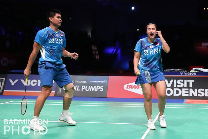 Praveen Jordan/Melati Daeva Oktavianti. (Badminton Photo/Yves Lacroix) Praveen Jordan/Melati Daeva Oktavianti. (Badminton Photo/Yves Lacroix)