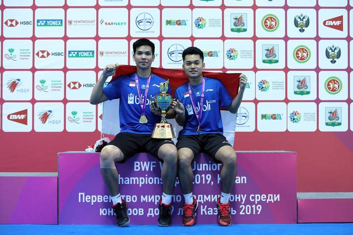 Leo Rolly Carnando/Daniel Marthin (Indonesia) juara World Junior Championships 2019. Leo Rolly Carnando/Daniel Marthin (Indonesia) juara World Junior Championships 2019.