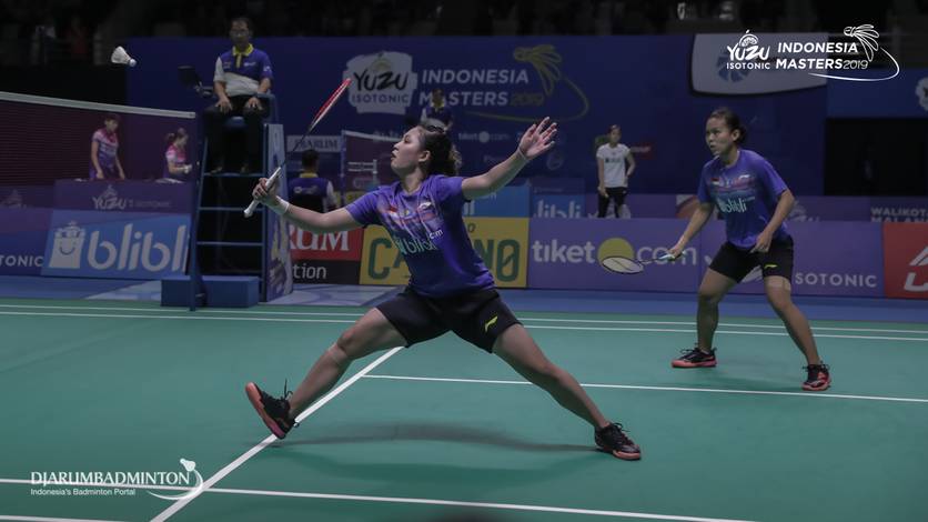 Siti Fadia Silva Ramadhanti/Ribka Sugiarto (Indonesia) menyambut pengembalian. Siti Fadia Silva Ramadhanti/Ribka Sugiarto (Indonesia) menyambut pengembalian.