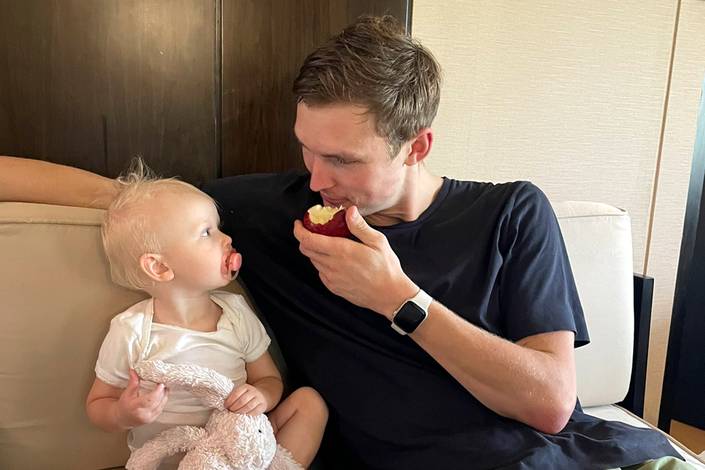 Vega dan Viktor Axelsen (Dok. @ViktorAxelsen) Vega dan Viktor Axelsen (Dok. @ViktorAxelsen)