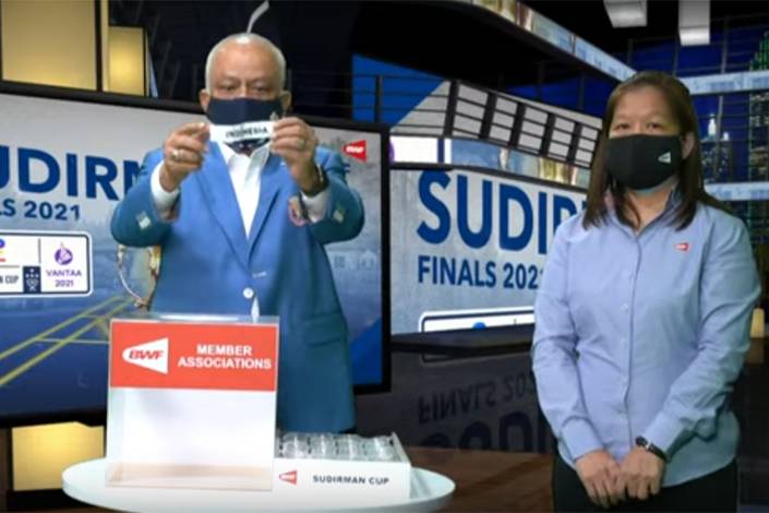Pengundian Piala Sudirman (Foto: Tangkapan Layar YouTube BWF TV) Pengundian Piala Sudirman (Foto: Tangkapan Layar YouTube BWF TV)