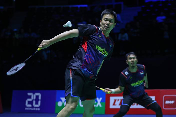 Hendra Setiawan & Mohammad Ahsan (Humas PP PBSI) Hendra Setiawan & Mohammad Ahsan (Humas PP PBSI)
