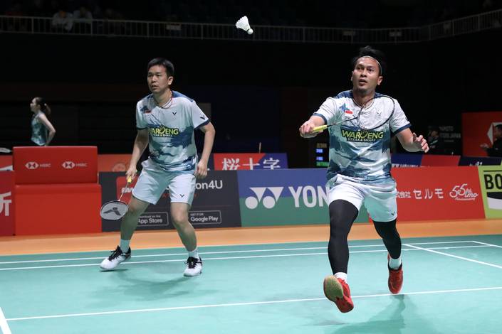 Hendra Setiawan & Mohammad Ahsan (Humas PP PBSI) Hendra Setiawan & Mohammad Ahsan (Humas PP PBSI)