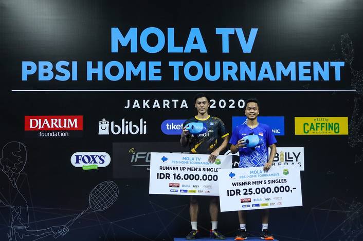 Shesar Hiren Rhustavito harus puas finis sebagai runner up di ajang Mola TV PBSI Home Tournament. Shesar Hiren Rhustavito harus puas finis sebagai runner up di ajang Mola TV PBSI Home Tournament.