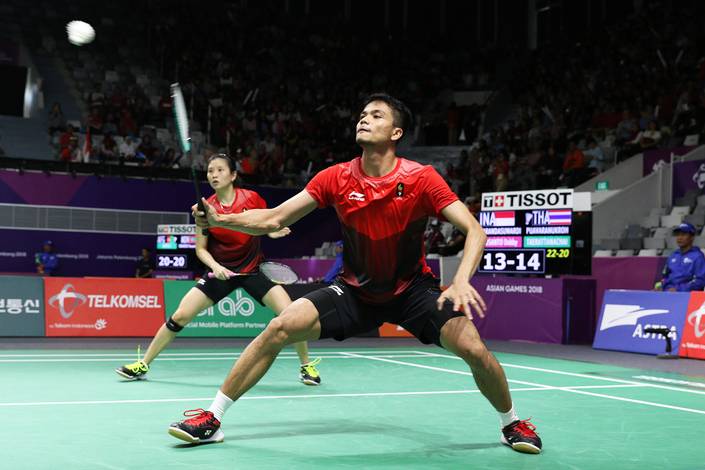 Ricky Karanda Suwardi/Debby Susanto menghadang serangan. Ricky Karanda Suwardi/Debby Susanto menghadang serangan.