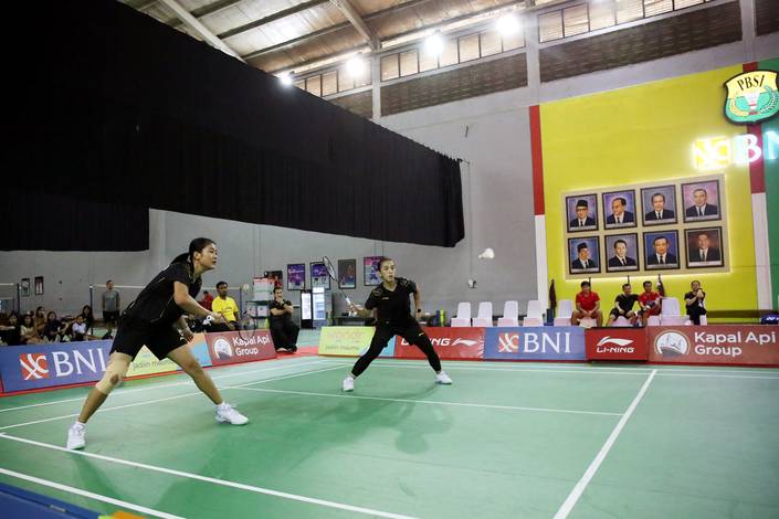 Simulasi Pertandingan di pelatnas PBSI (Djarum Badminton/Edward Luhukay)