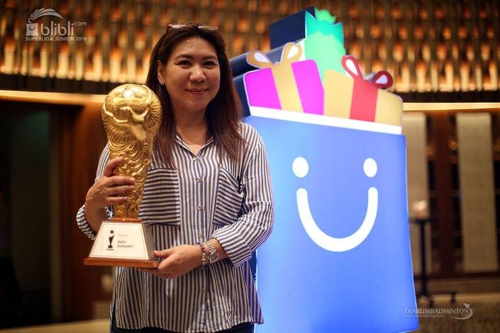 Kepala Bidang Pembinaan dan Prestasi PP PBSI, Susy Susanti. Kepala Bidang Pembinaan dan Prestasi PP PBSI, Susy Susanti.