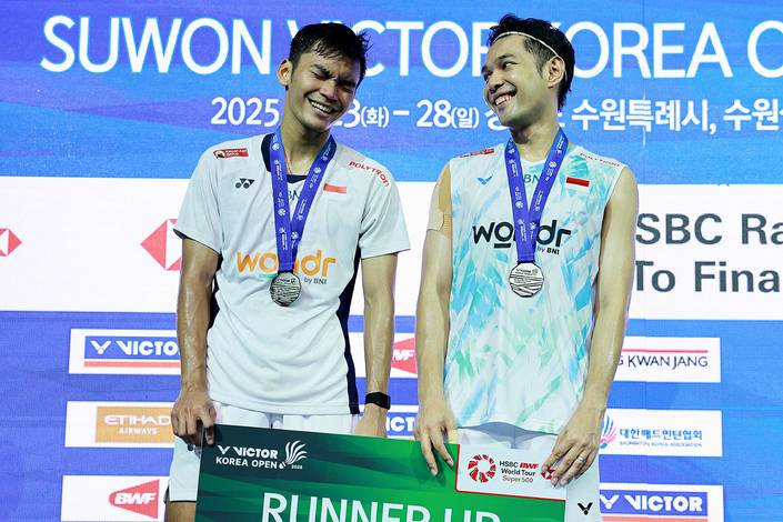 Muhammad Shohibul Fikri & Fajar Alfian (Humas PP PBSI)