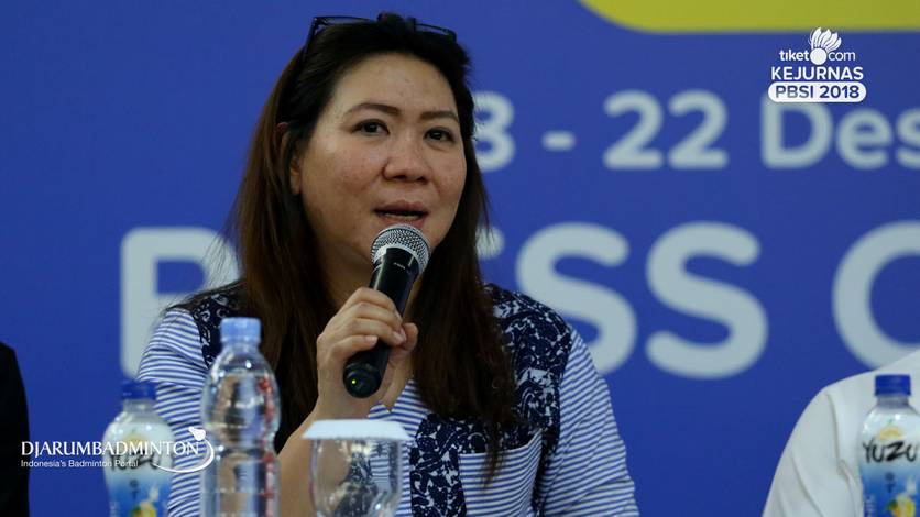 Manajer Tim Indonesia, Susy Susanti. Manajer Tim Indonesia, Susy Susanti.