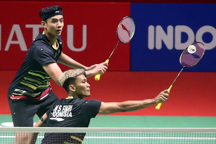 Bagas Maulana/Muhammad Shohibul Fikri (Djarum Badminton) Bagas Maulana/Muhammad Shohibul Fikri (Djarum Badminton)