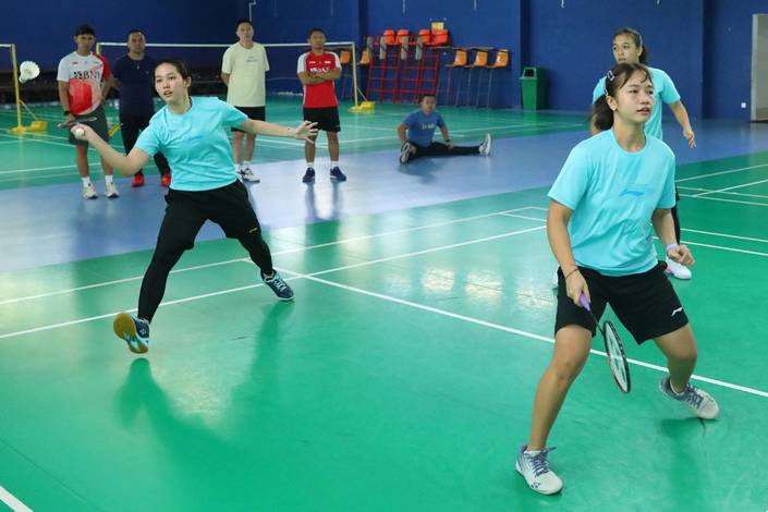 Sesi latihan skuad putri Indonesia di sela-sela BATC 2024 (Humas PP PBSI) Sesi latihan skuad putri Indonesia di sela-sela BATC 2024 (Humas PP PBSI)