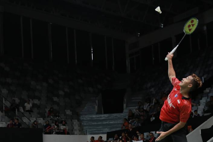 Rehan Naufal Kusharjanto (Djarum Badminton) Rehan Naufal Kusharjanto (Djarum Badminton)