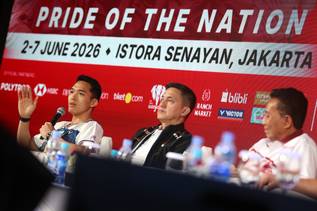 Jonatan Christie, Ricky Soebagdja, & Achmad Budiarto (Djarum Badminton/Edward Luhukay)