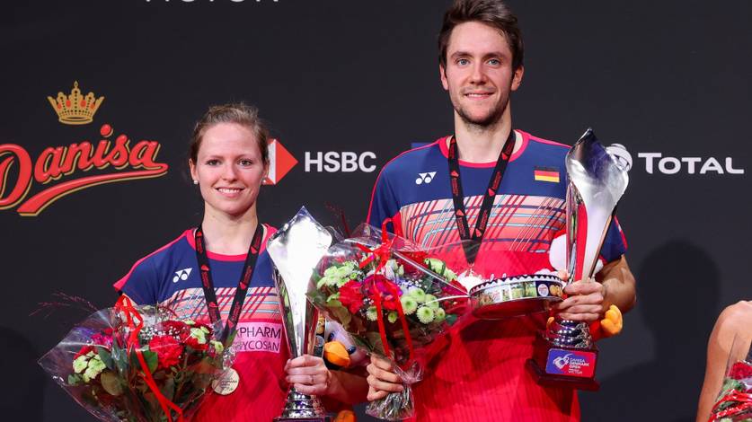 Ganda campuran Jerman, Mark Lamsfuss/Isabel Herttrich menjuarai Denmark Open 2020 BWF World Tour Super 750. (Foto: BWF) Ganda campuran Jerman, Mark Lamsfuss/Isabel Herttrich menjuarai Denmark Open 2020 BWF World Tour Super 750. (Foto: BWF)