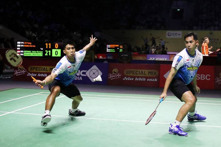 Sabar Karyaman Gutama/Muhammad Reza Pahlevi Isfahani (Djarum Badminton) Sabar Karyaman Gutama/Muhammad Reza Pahlevi Isfahani (Djarum Badminton)