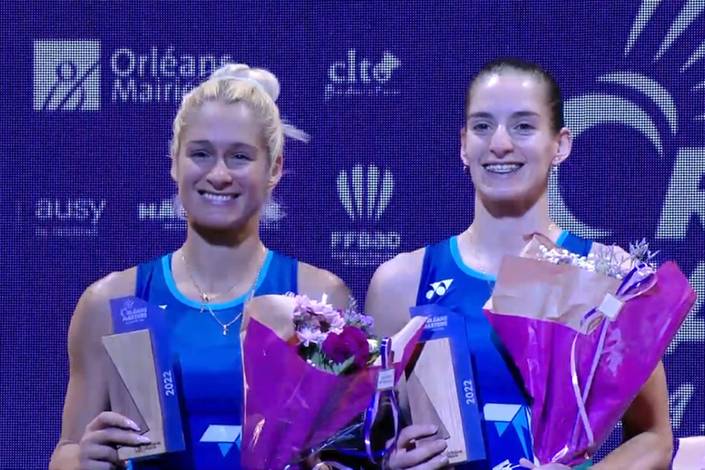 Gabriela Stoeva/Stefani Stoeva (Tangkapan Layar Fédération Française Badminton) Gabriela Stoeva/Stefani Stoeva (Tangkapan Layar Fédération Française Badminton)