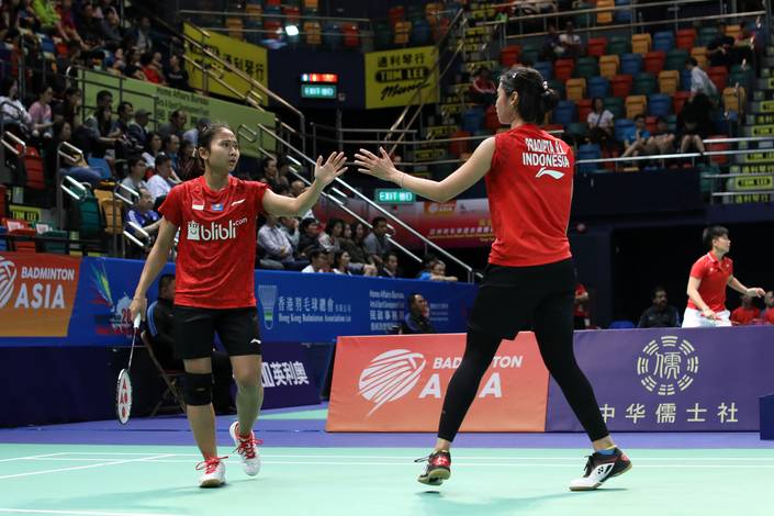 Selebrasi kemenangan Ni Ketut Mahadewi Istarani/Rizki Amelia Pradipta (Indonesia). Selebrasi kemenangan Ni Ketut Mahadewi Istarani/Rizki Amelia Pradipta (Indonesia).