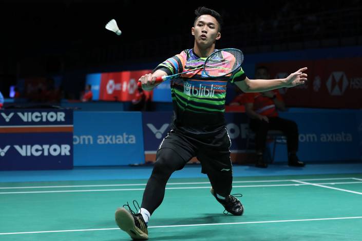 Jonatan Christie (Indonesia) anticipating return shots. (PIC: PBSI) Jonatan Christie (Indonesia) anticipating return shots. (PIC: PBSI)