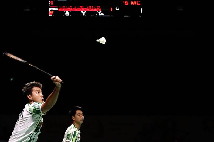 Marcus Fernaldi Gideon & Kevin Sanjaya Sukamuljo (Djarum Badminton) Marcus Fernaldi Gideon & Kevin Sanjaya Sukamuljo (Djarum Badminton)