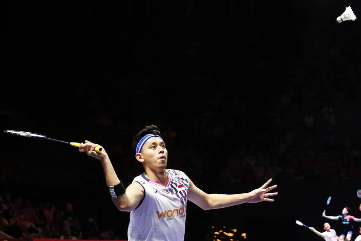 Muhammad Rian Ardianto (Djarum Badminton/Edward Luhukay) Muhammad Rian Ardianto (Djarum Badminton/Edward Luhukay)