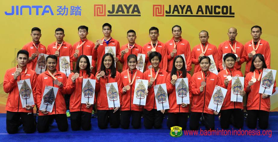 Tim Indonesia di Asia Junior Championships 2018 (Foto: PBSI) Tim Indonesia di Asia Junior Championships 2018 (Foto: PBSI)