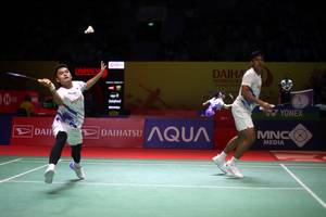 Leo Rolly Carnando/Bagas Maulana (Djarum Badminton/Edward Luhukay)
