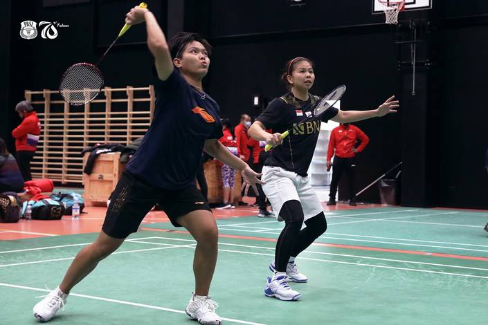 Siti Fadia Silva Ramadhanti & Greysia Polii (Foto: Akun Twitter @INABadminton) Siti Fadia Silva Ramadhanti & Greysia Polii (Foto: Akun Twitter @INABadminton)