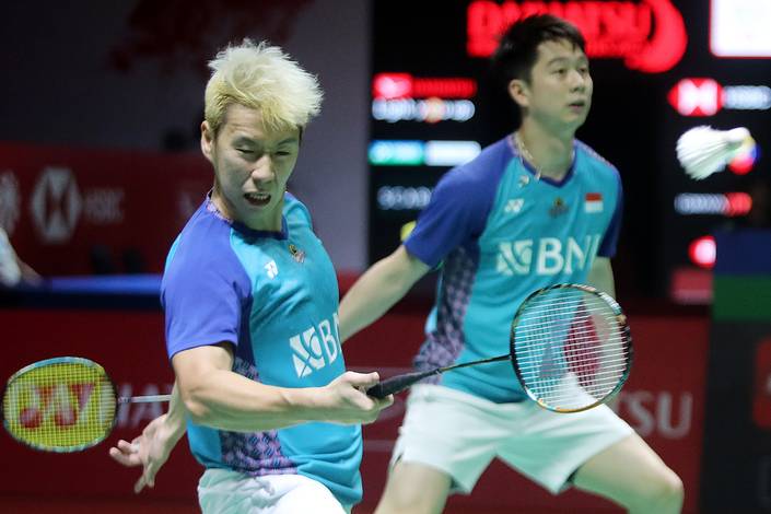 Marcus Fernaldi Gideon & Kevin Sanjaya Sukamuljo (Djarum Badminton) Marcus Fernaldi Gideon & Kevin Sanjaya Sukamuljo (Djarum Badminton)