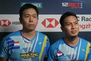 Hendra Setiawan & Mohammad Ahsan (Tangkapan Layar BWF TV)