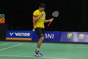 Tunggal putra Indonesia, Jonatan Christie. (Foto: PP PBSI)