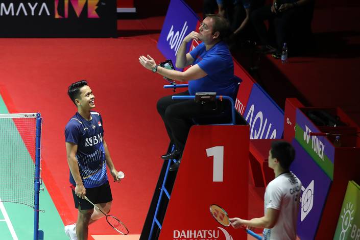 Anthony Sinisuka Ginting & Brian Yang (Djarum Badminton) Anthony Sinisuka Ginting & Brian Yang (Djarum Badminton)