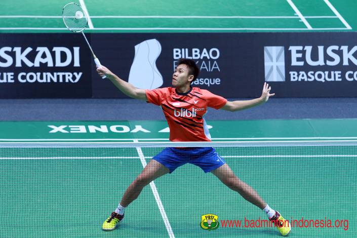 Pemain asal Indonesia yang membela Azerbaijan, Ade Resky Dwicahyo menyambut pengembalian. (Foto: PP PBSI) Pemain asal Indonesia yang membela Azerbaijan, Ade Resky Dwicahyo menyambut pengembalian. (Foto: PP PBSI)