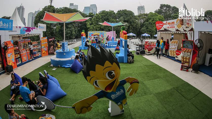 Fasilitas bersantai di Blibli Indonesia Open. Fasilitas bersantai di Blibli Indonesia Open.