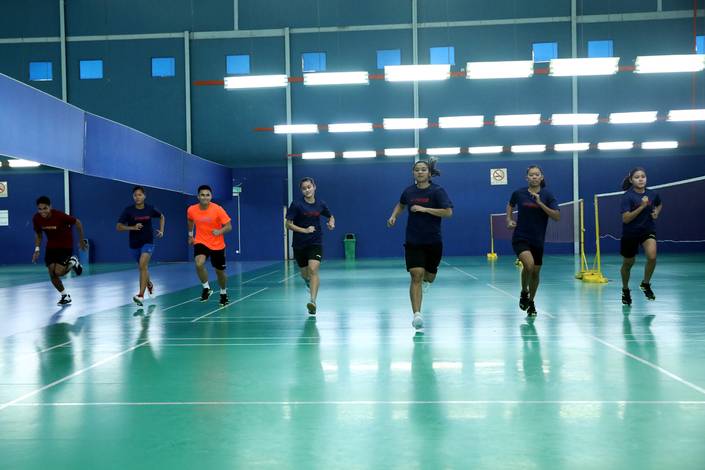 Sesi latihan perdana jelang BATC 2022 (Humas PP PBSI) Sesi latihan perdana jelang BATC 2022 (Humas PP PBSI)
