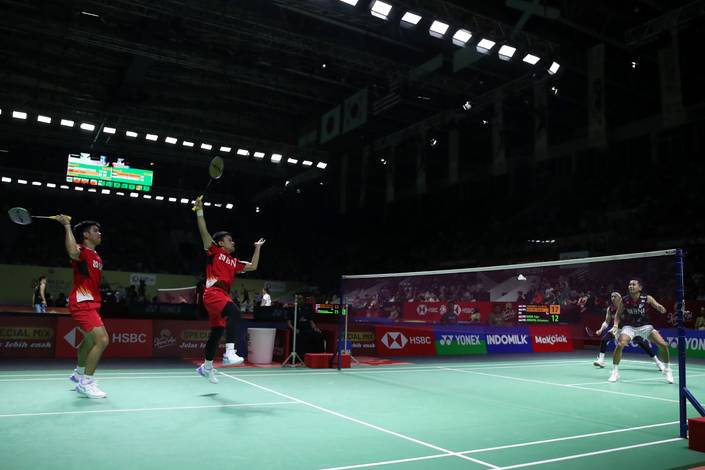 Leo Rolly Carnando/Daniel Marthin & Fajar Alfian/Muhammad Rian Ardianto (Djarum Badminton) Leo Rolly Carnando/Daniel Marthin & Fajar Alfian/Muhammad Rian Ardianto (Djarum Badminton)